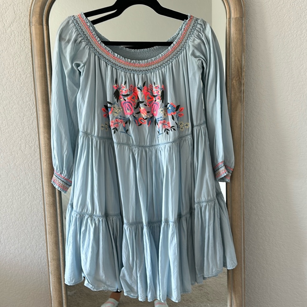 Free People babydoll, off the shoulder dress